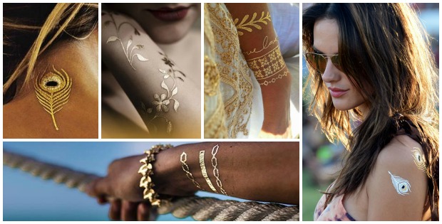 Tatuajes metalizados, joyas en tu piel