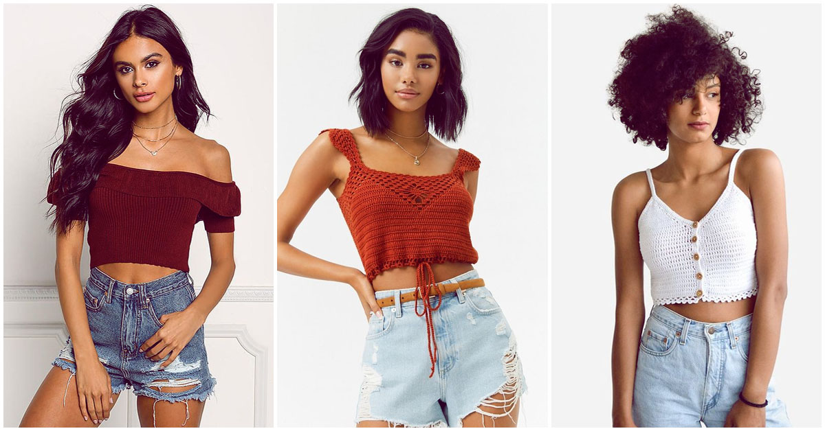 Los mejores crop tops tejidos, ¡te van a encantar!