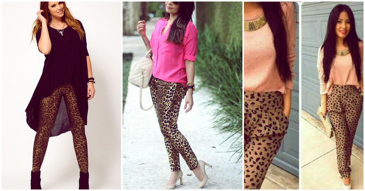 Así puedes combinar tus pantalones animal print