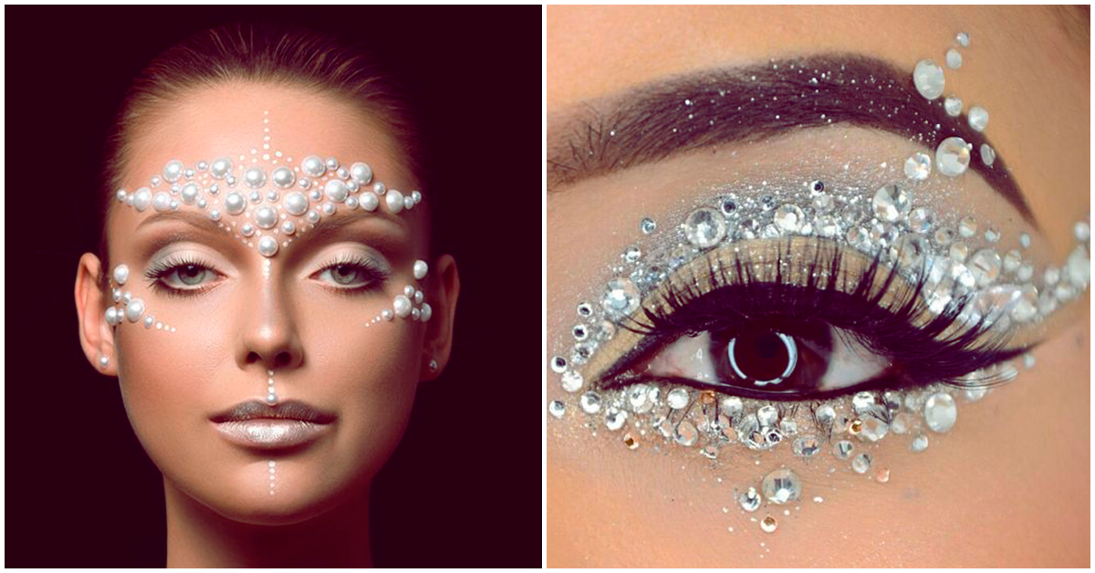 Makeup con perlas, ¿te lo harías?