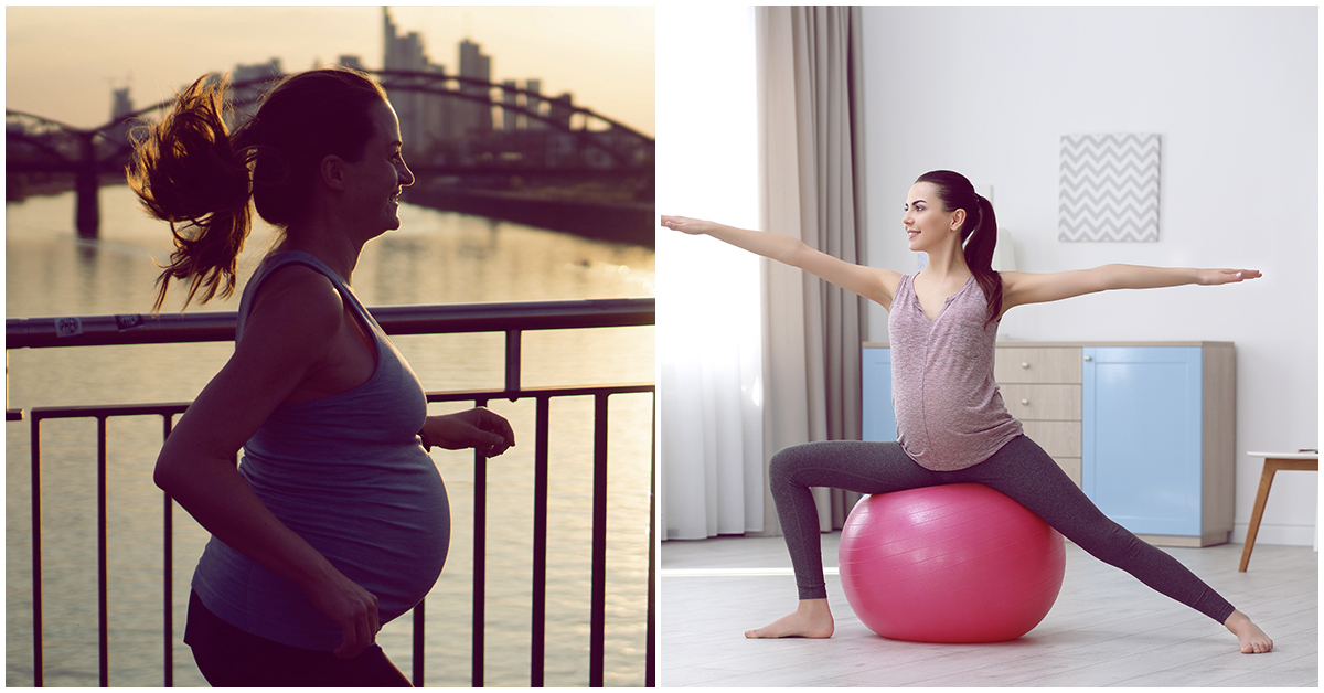 Ejercicios seguros para las chicas que están esperando baby