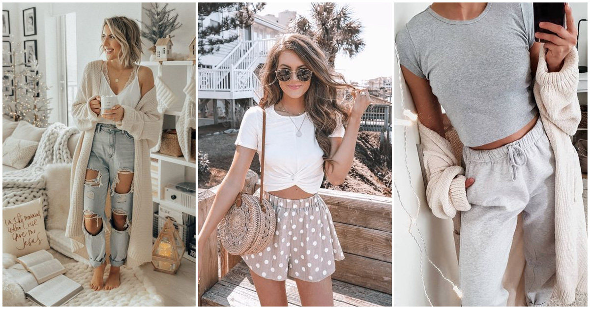 Looks lindos para andar relax en casa si verte desarreglada