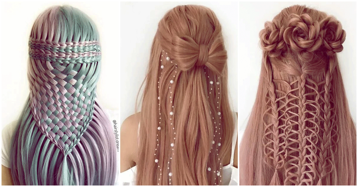 Peinados que parecen tejidos de macramé